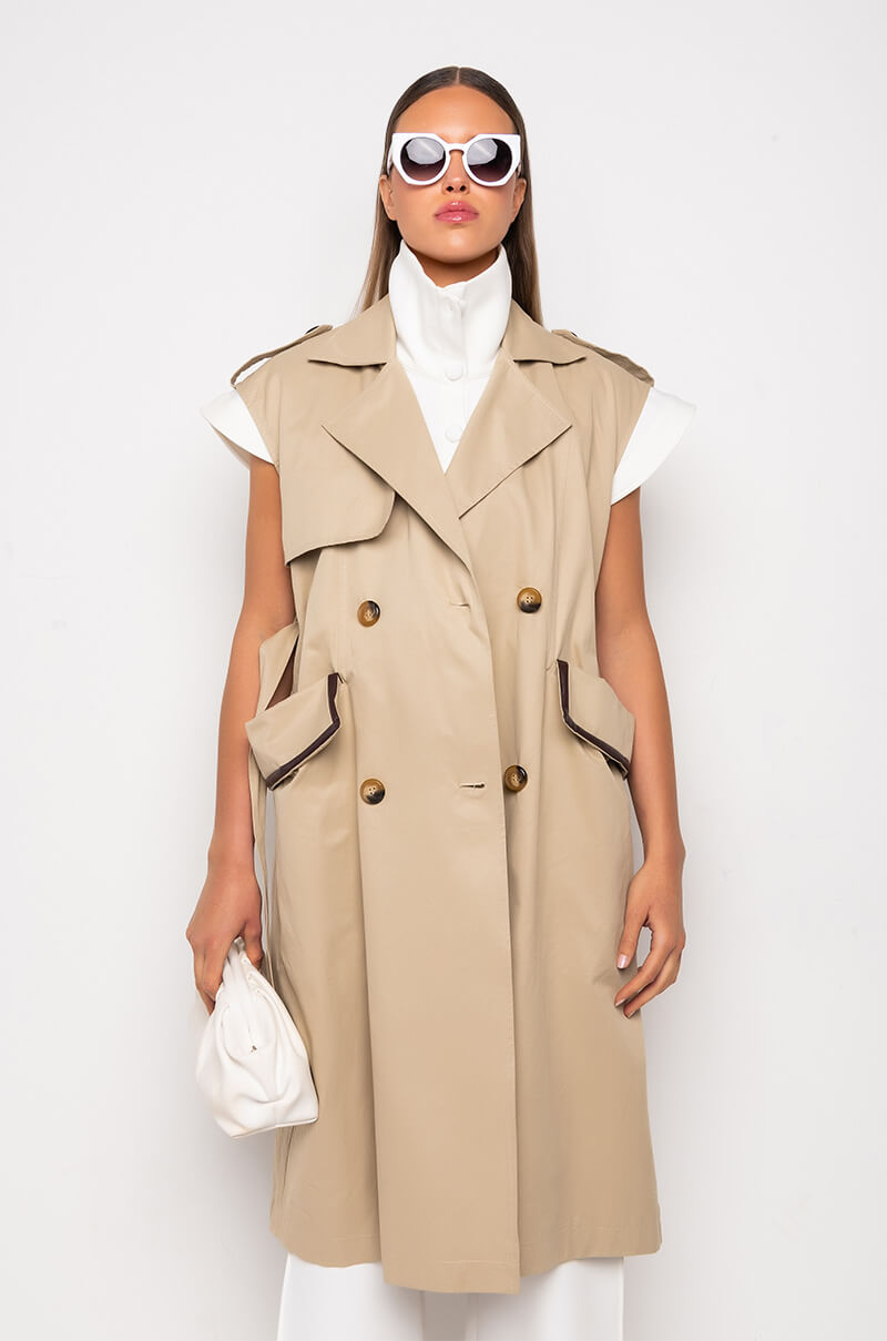 SPRING HAS SPRUNG TRENCH VEST
