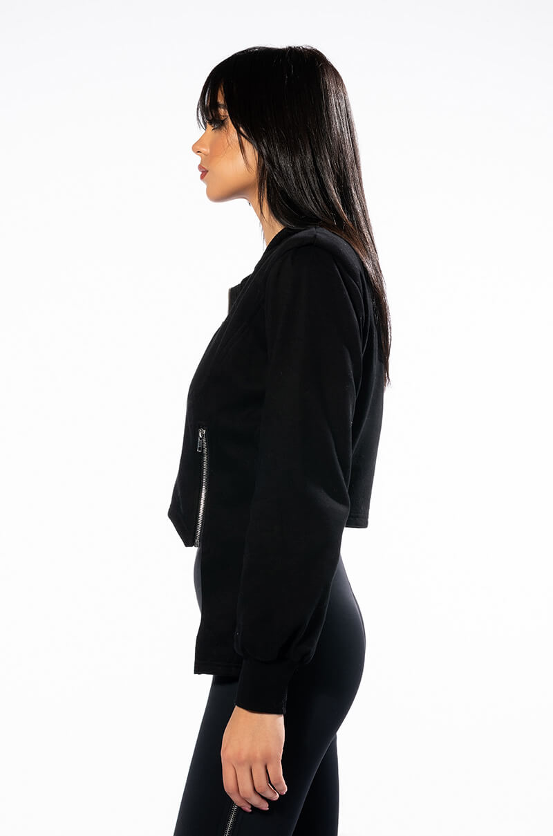 STARLIGHT ASYMMETRICAL HALF ZIP SWEATSHIRT