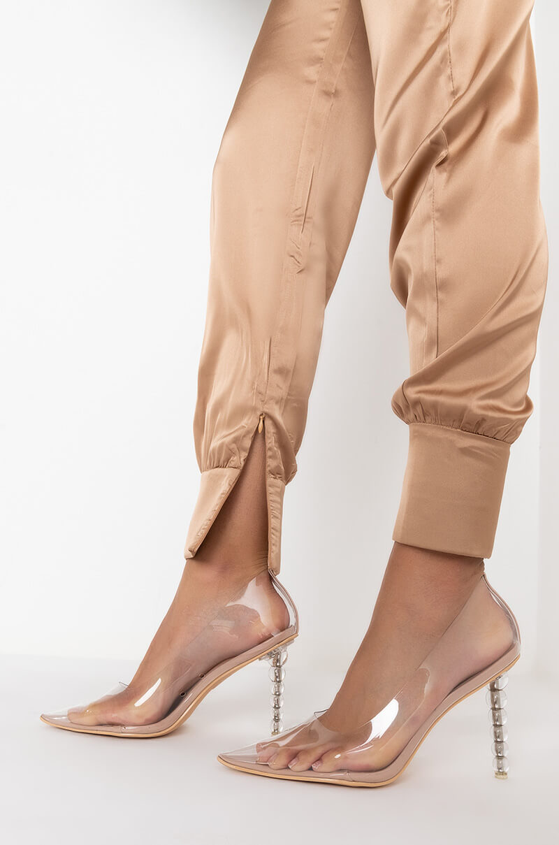 STARS IN THE SKY RHINESTONE SATIN PANTS