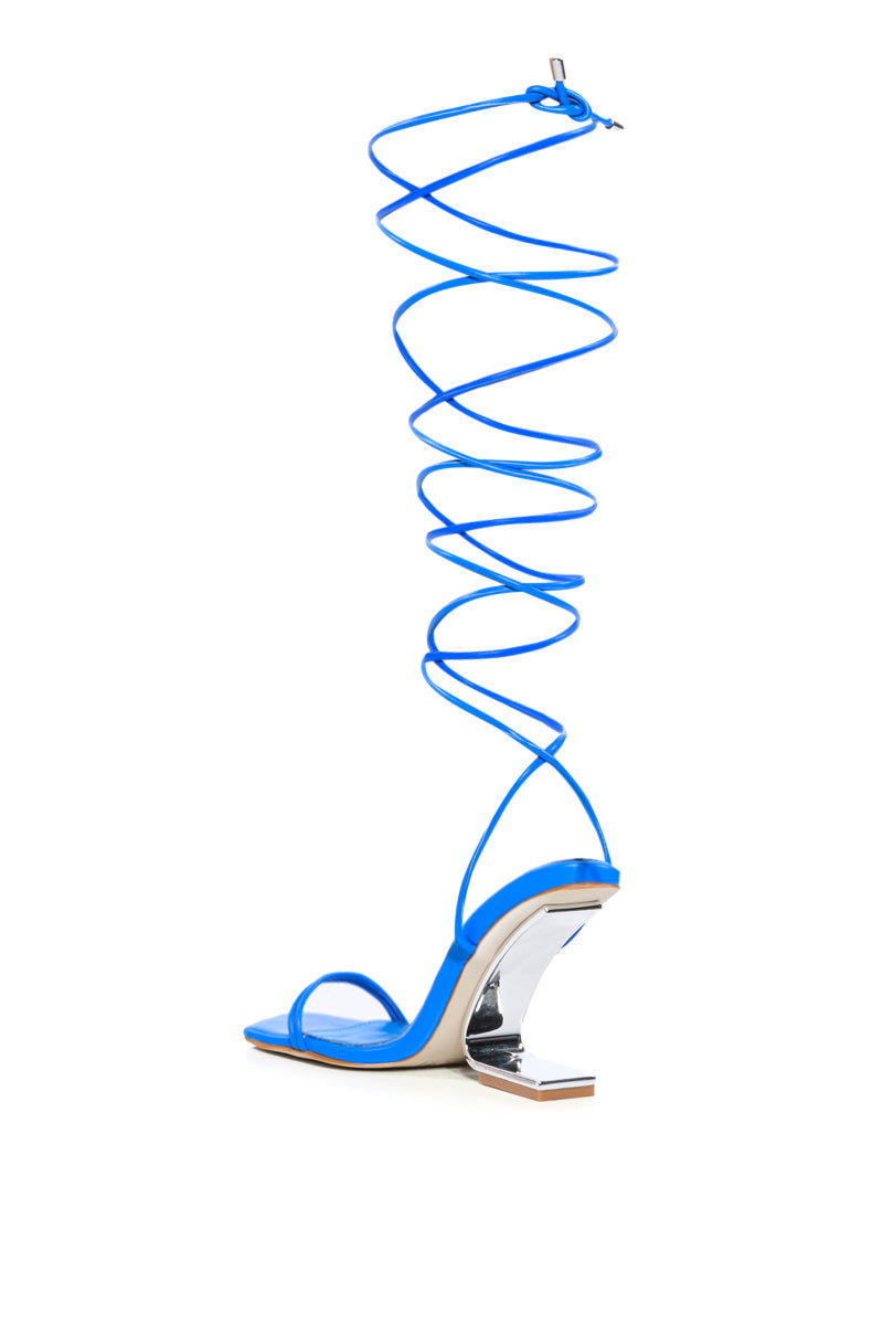 AZALEA WANG FERNANDA SWOOP HEEL SANDAL