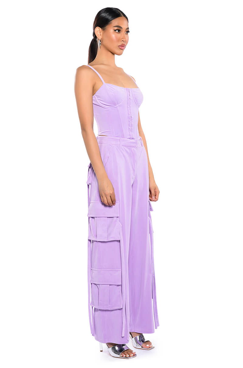 STYLIST VELVET CORSET TOP