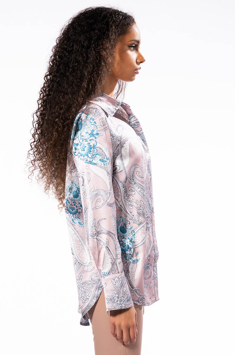 SURE THING BUTTON UP BLOUSE