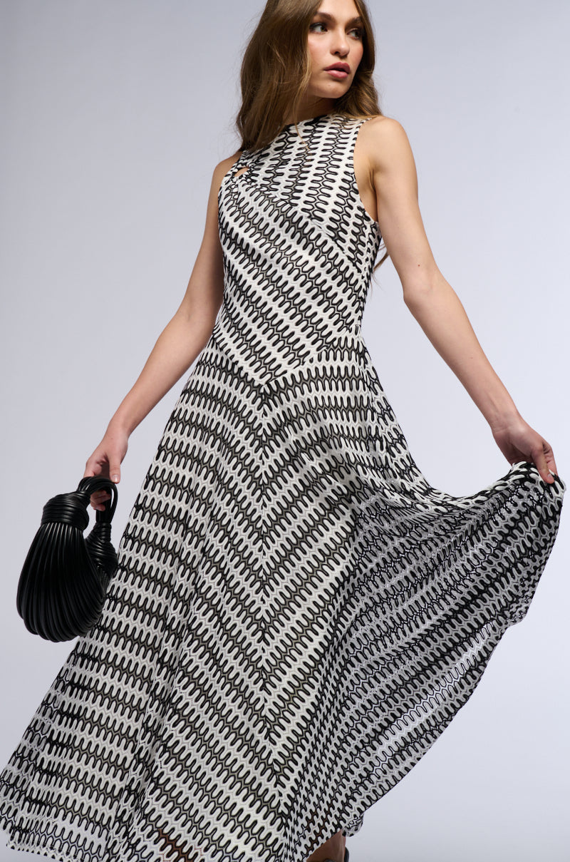 SWEET AND SOPHISTICATED CROCHET MAXI DRESS