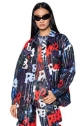 GRAFFITI SCUBA BUTTON DOWN