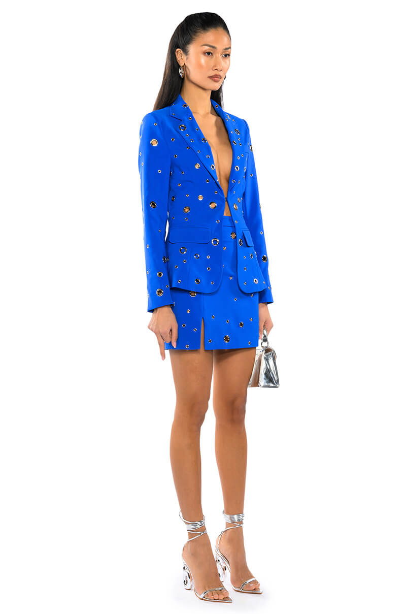 TAKE A BOW MINI SKIRT WITH SLIT