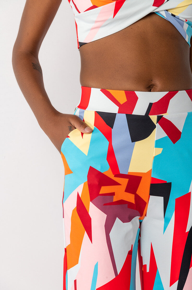 TAKIN IT EASY HIGH WAIST PALAZZO PANT