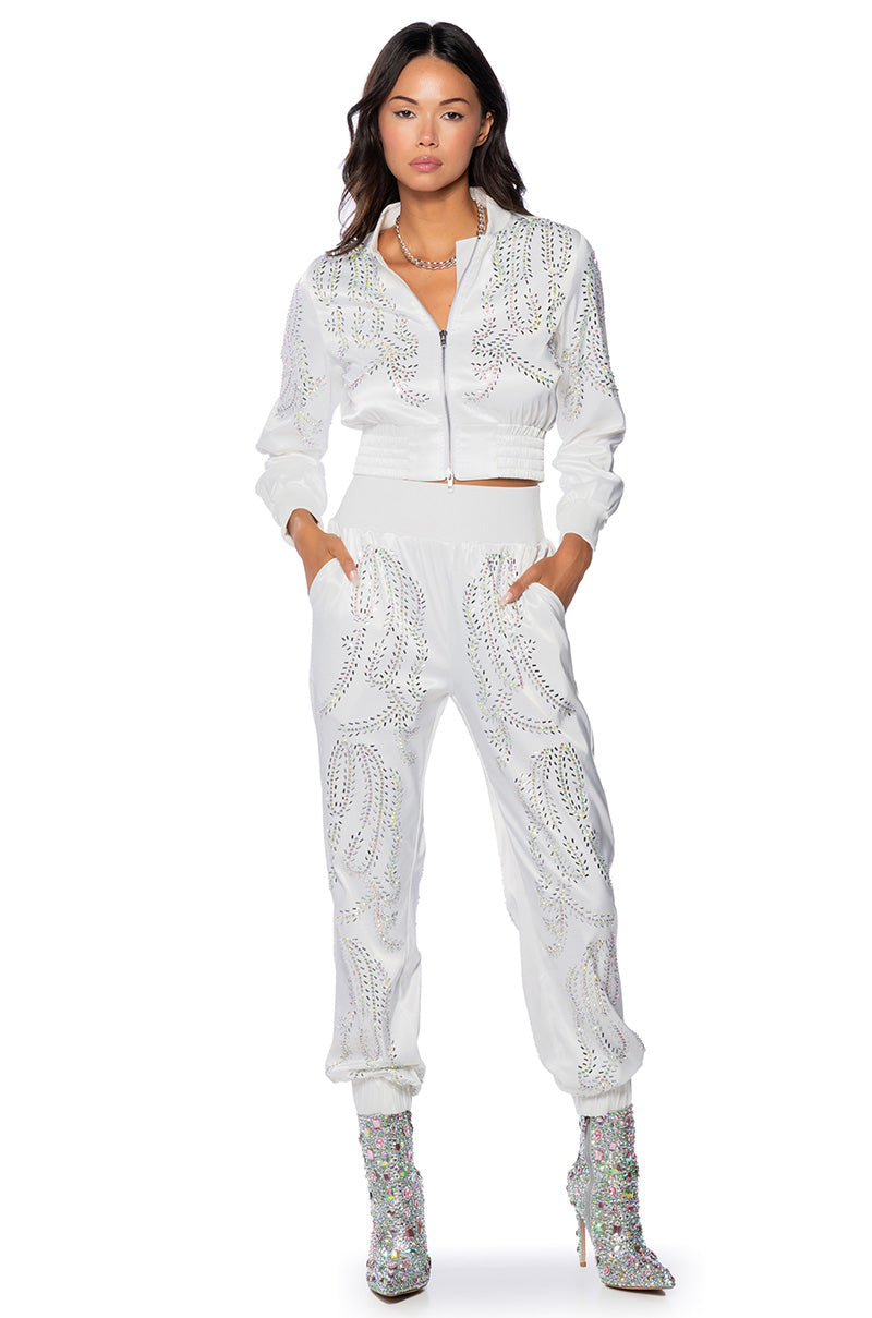TALK FAST EMBELLISHED JOGGER