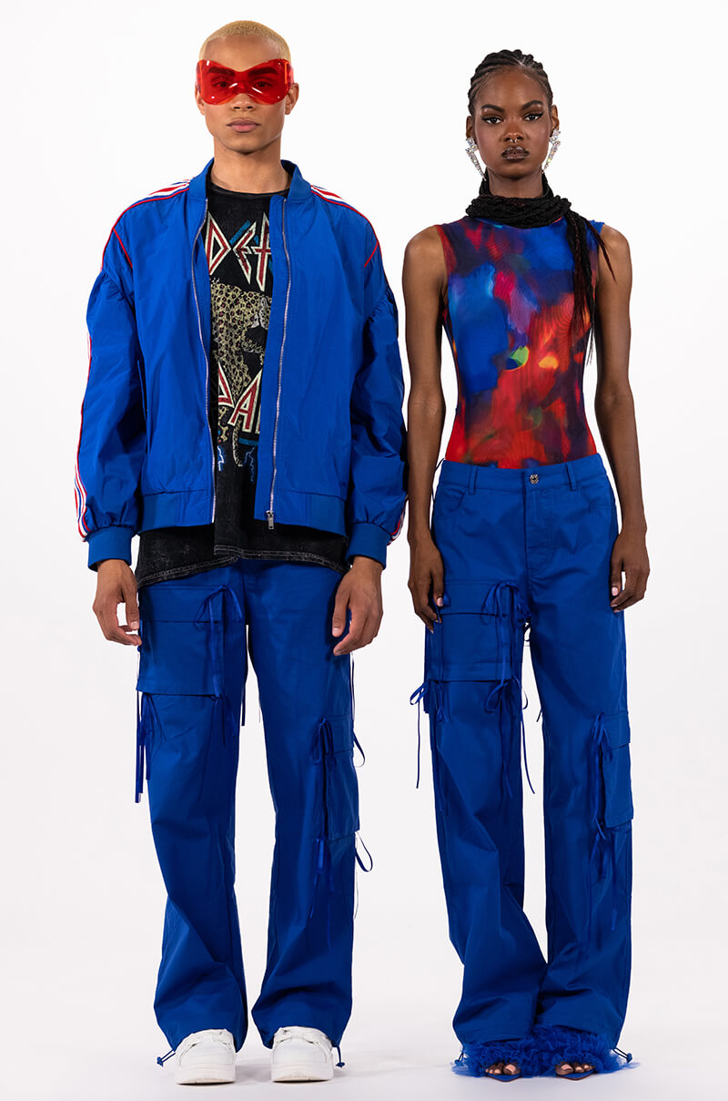 TALK OF THE TOWN ASYMMETRICAL CARGO PANT