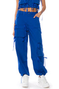 TALK OF THE TOWN ASYMMETRICAL CARGO PANT