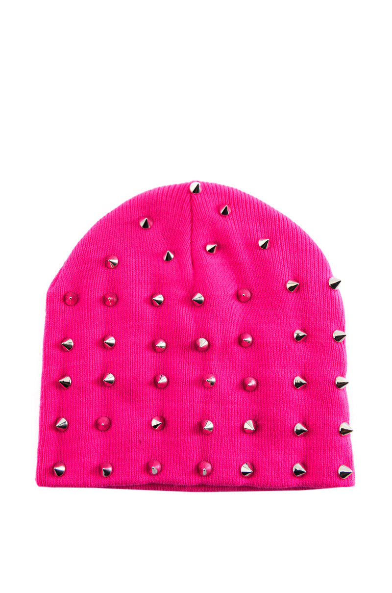 TALK OF THE TOWN STUDDED BEANIE