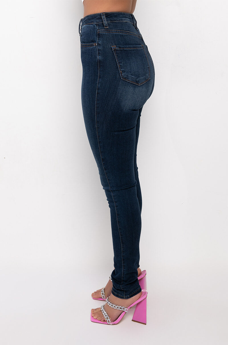 CHARLOTTE HIGH RISE STRETCHY SKINNY JEANS