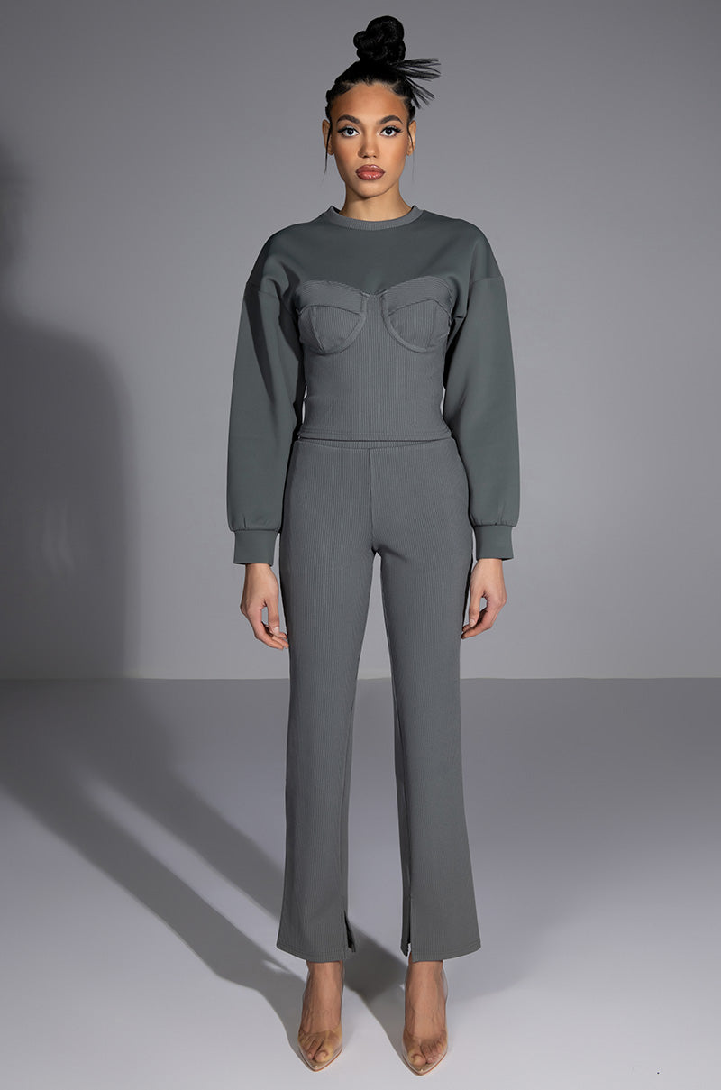 TATUM STRUCTURED FIT CREWNECK SWEATSHIRT