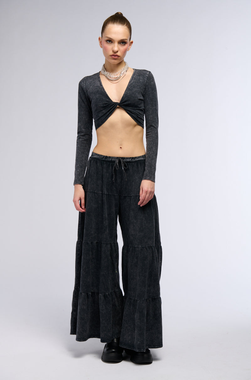 TAYA WASHED WIDE LEG PANT