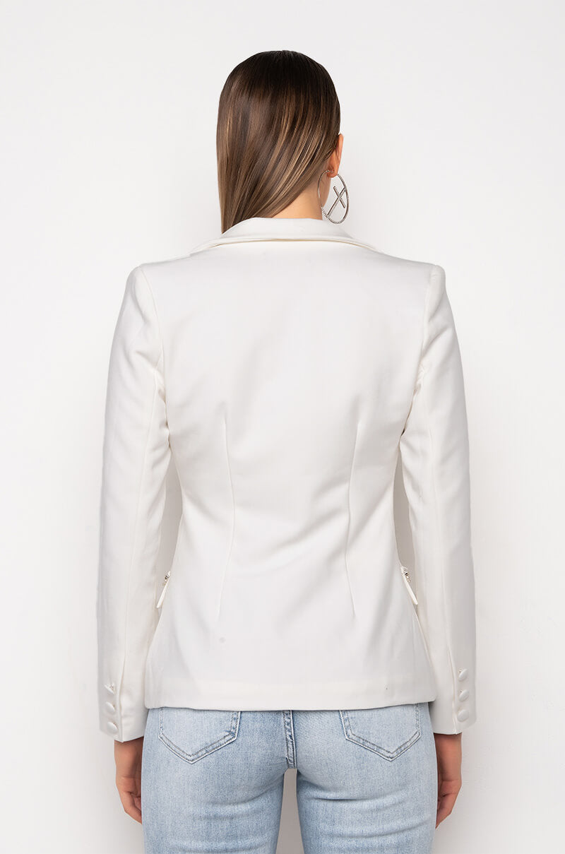 THAT'S AMORE SWEETHEART NECKLINE BLAZER