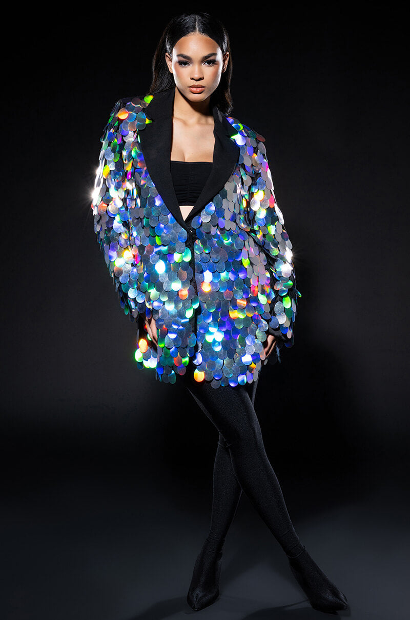 THE FINAL COUNTDOWN SEQUIN BLAZER