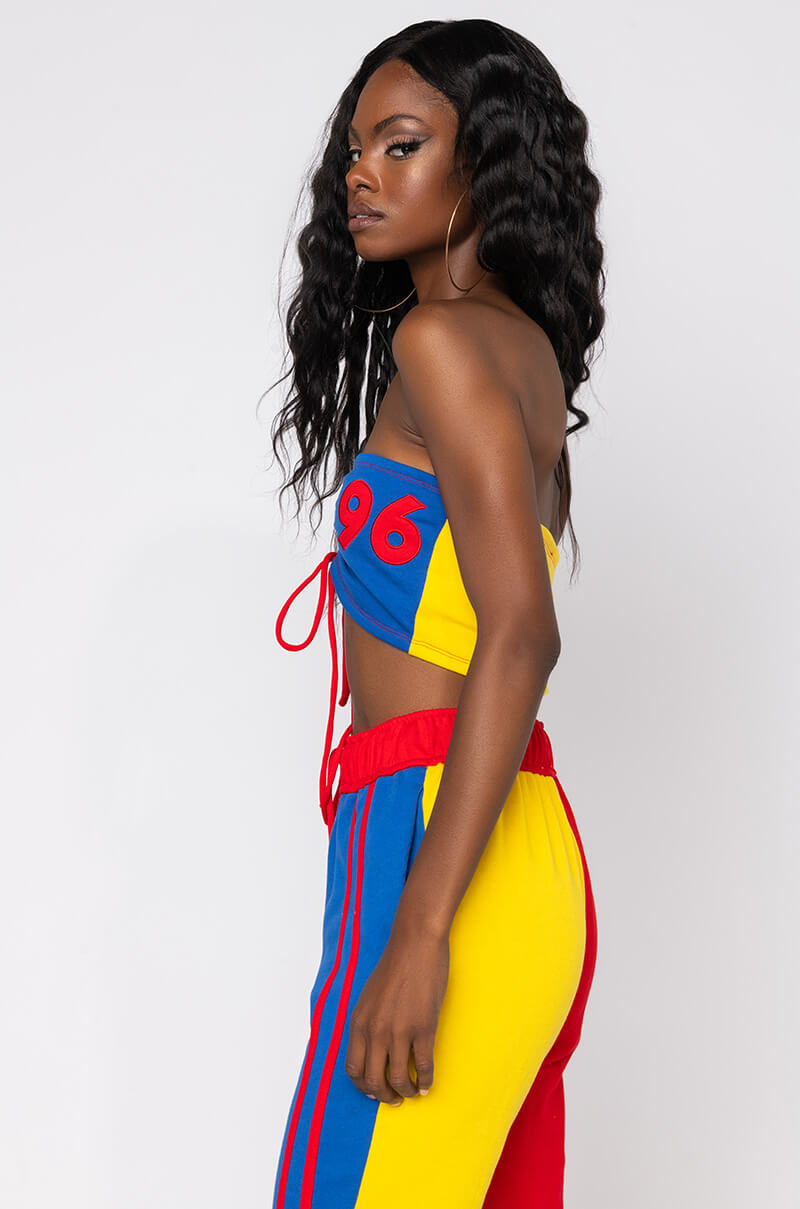 THE HEART BREAKER RUCHED BANDEAU TOP