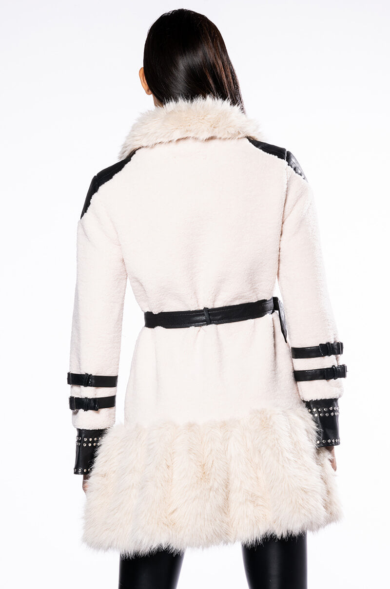 THE MET FAUX FUR COAT