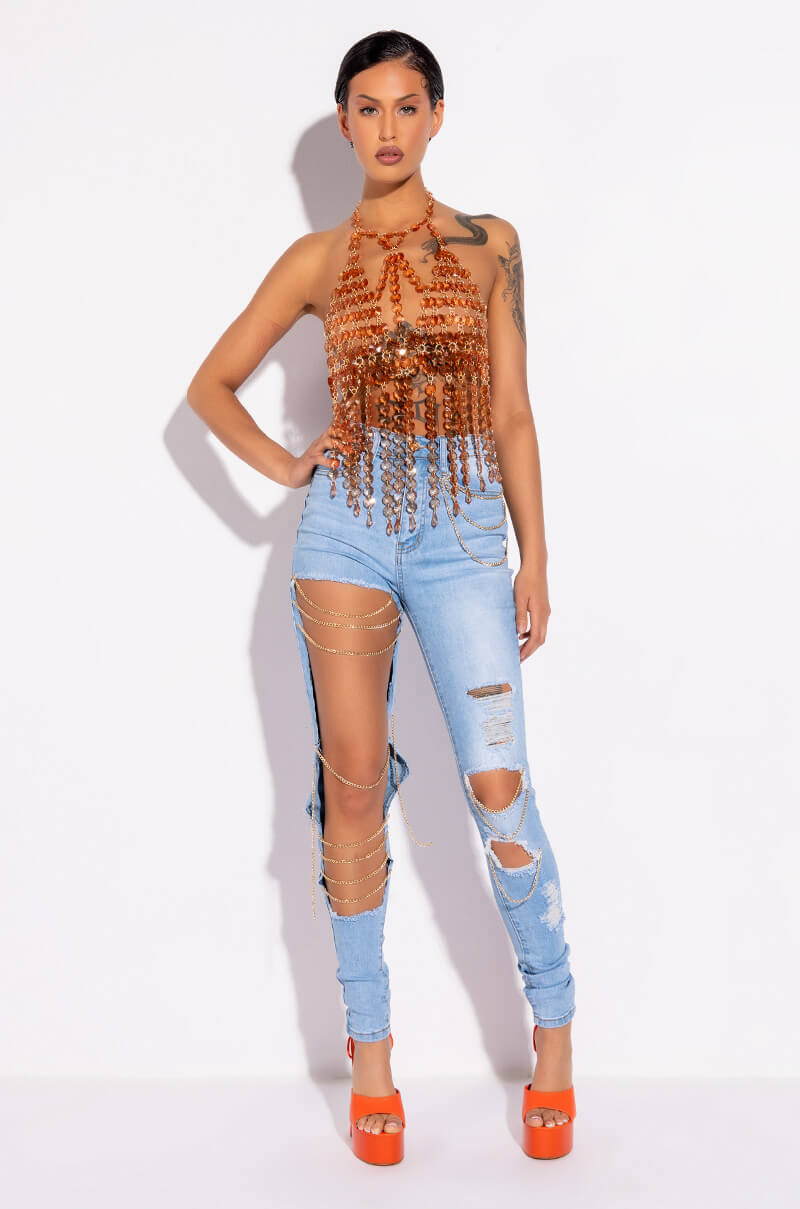 THE WAY YOU MOVE HIGH WAISTED SKINNY JEANS