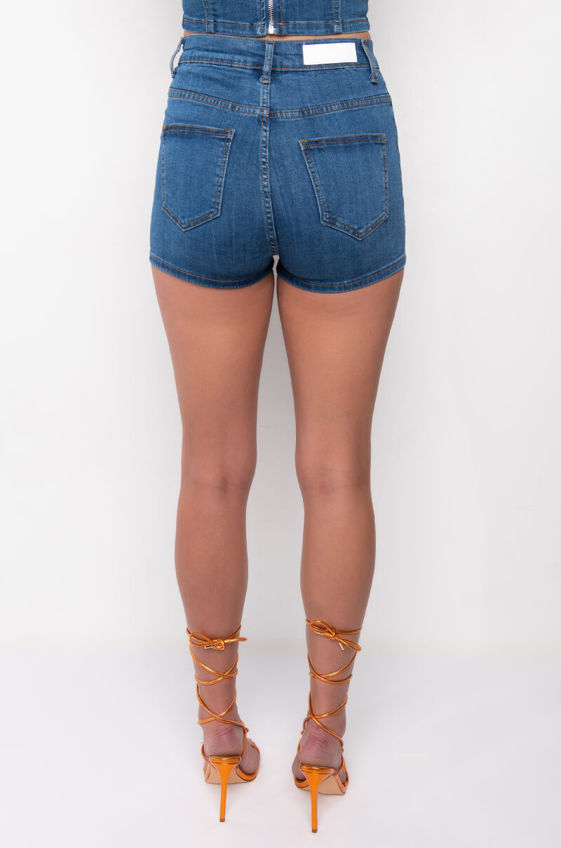 SABRINA HIGH WAISTED DENIM SHORT