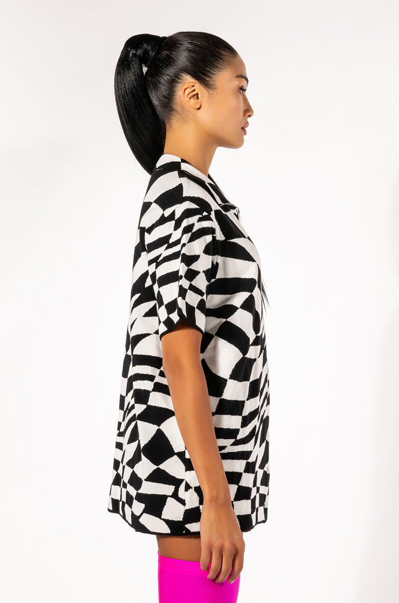 SKYLAR KNIT BUTTON DOWN TOP