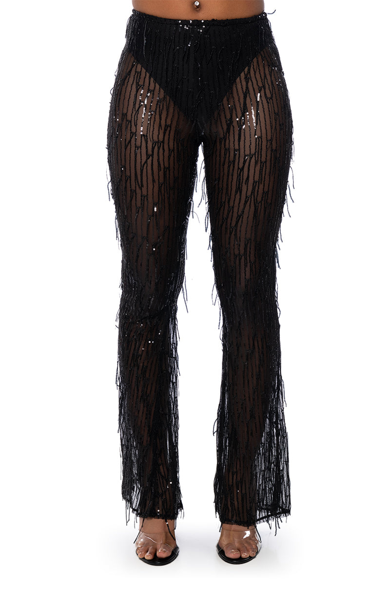 TONIGHT IS THE NIGHT SEQUIN PANTS