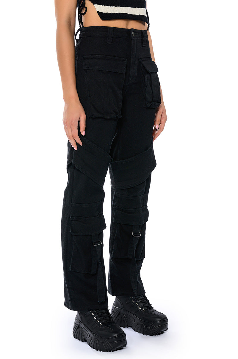 TOO COOL CARGO HIGH WAISTED JEANS