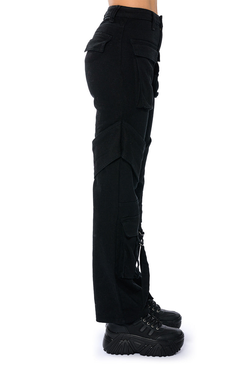 TOO COOL CARGO HIGH WAISTED JEANS