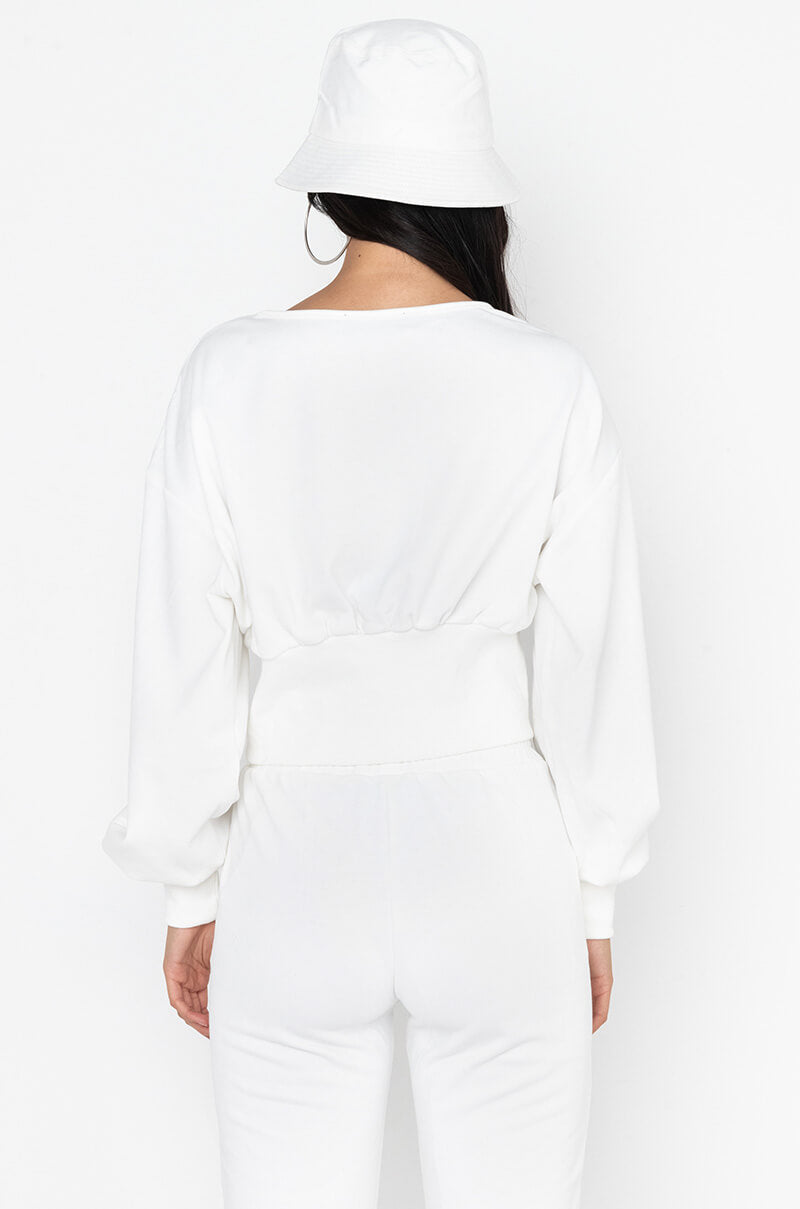 TOO HOT TO HANDLE SCOOP NECK SWEATSHIRT