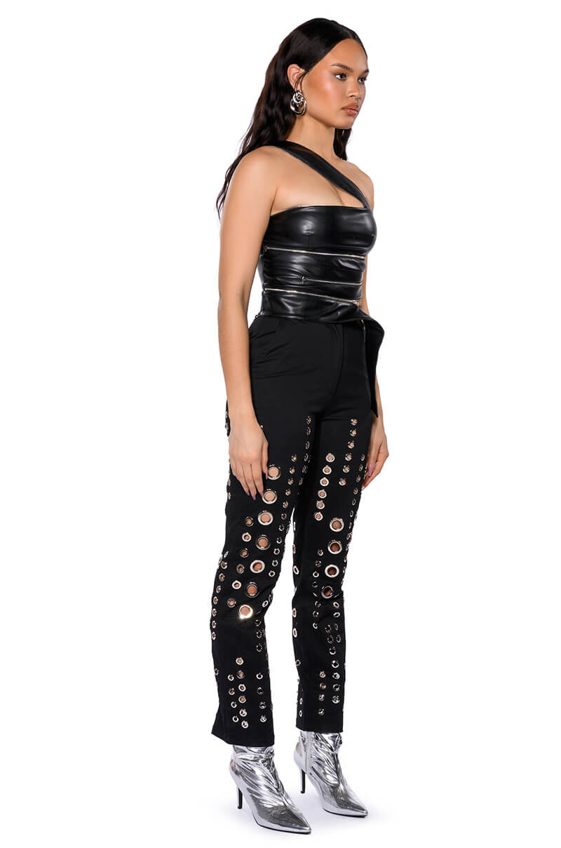 TOO MUCH FOR YOU HARDWARE DETAILED PANTS