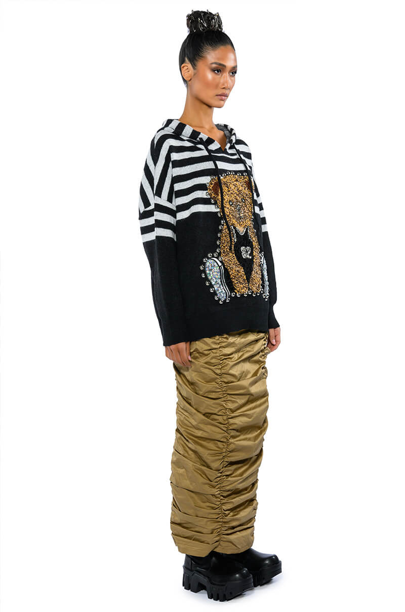 TOP OF THE WORLD CINCHED MAXI SKIRT
