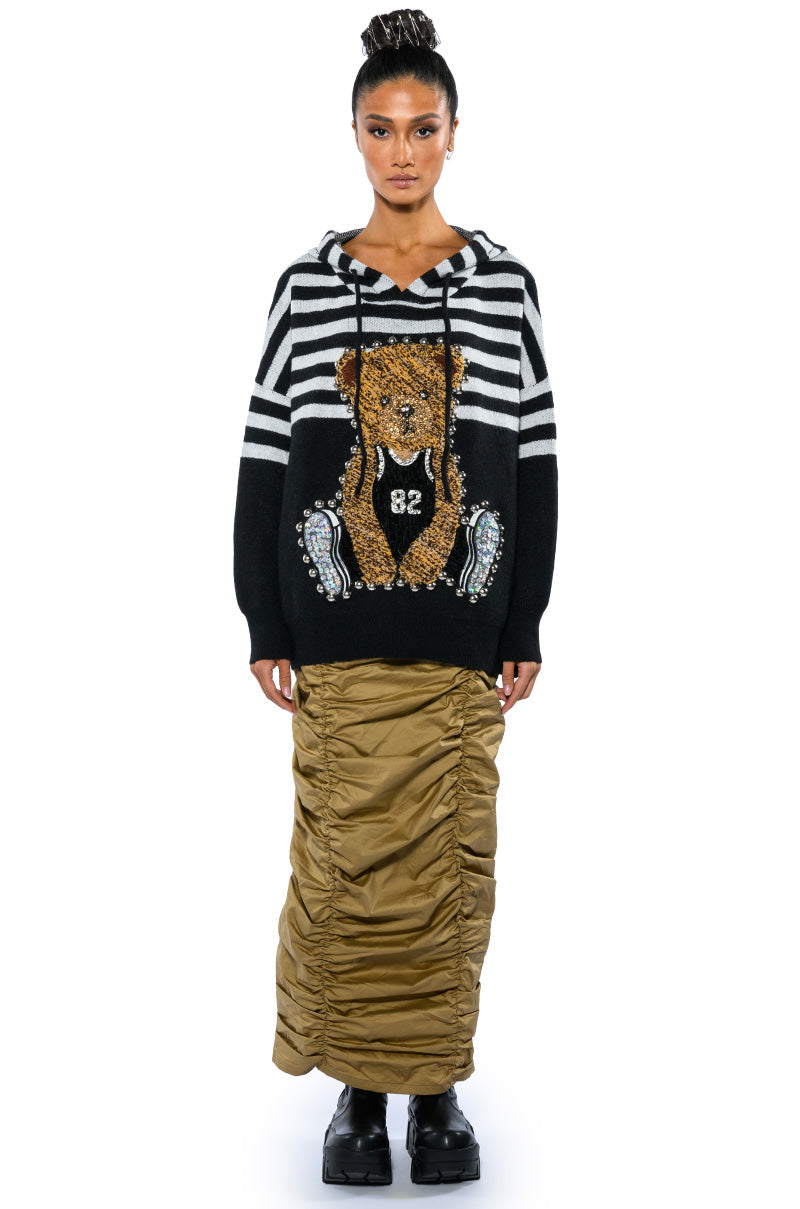 TOP OF THE WORLD CINCHED MAXI SKIRT