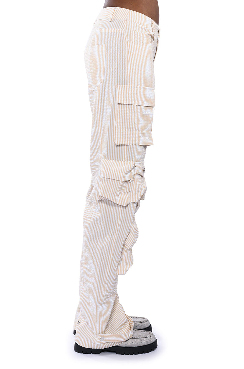 TOTO SEERSUCKER CARGO PANT