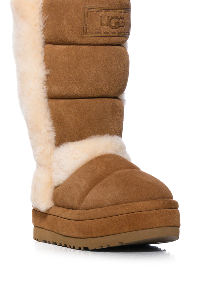 UGG CLASSIC CLOUDPEAK TALL BOOTIE IN CHESTNUT