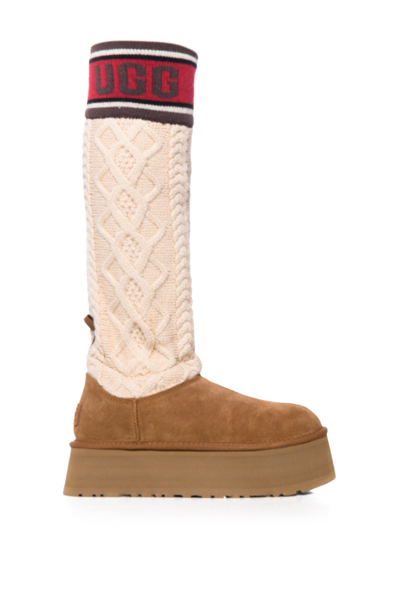 UGG CHESTNUT W CLASSIC SWEATER LETTER