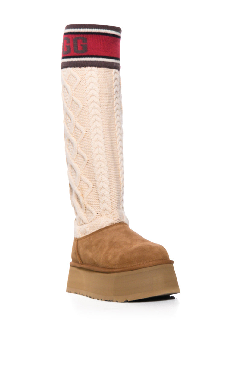 UGG CHESTNUT W CLASSIC SWEATER LETTER