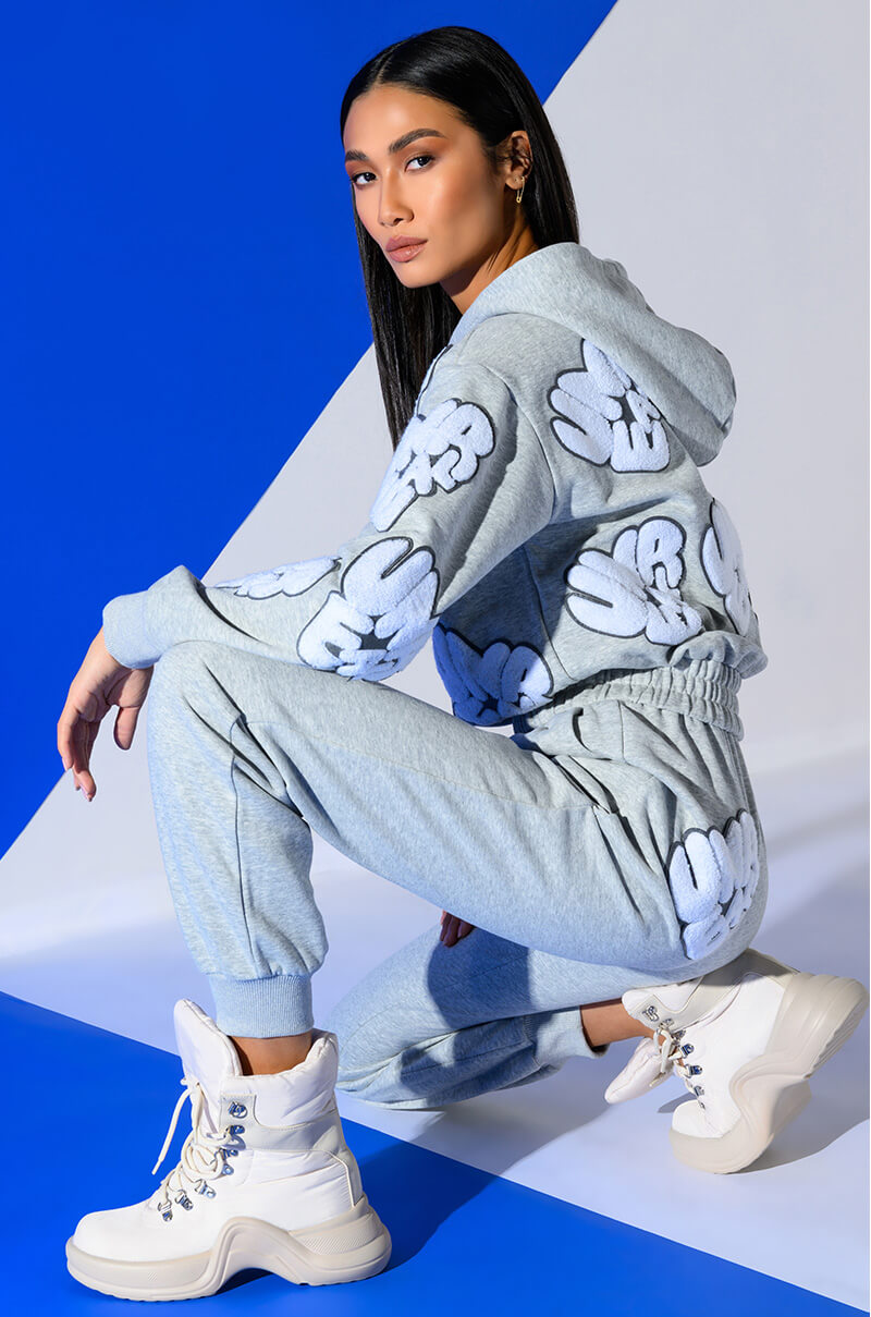 UNREAL HOODIE WITH PATCHES