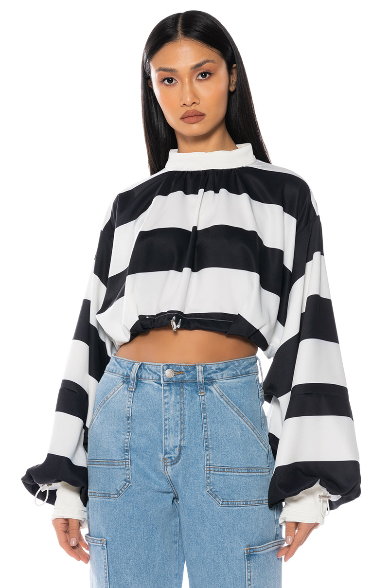 UP TO ME STRIPED BLOUSE