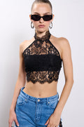 USED TO BE LACE HALTER TOP