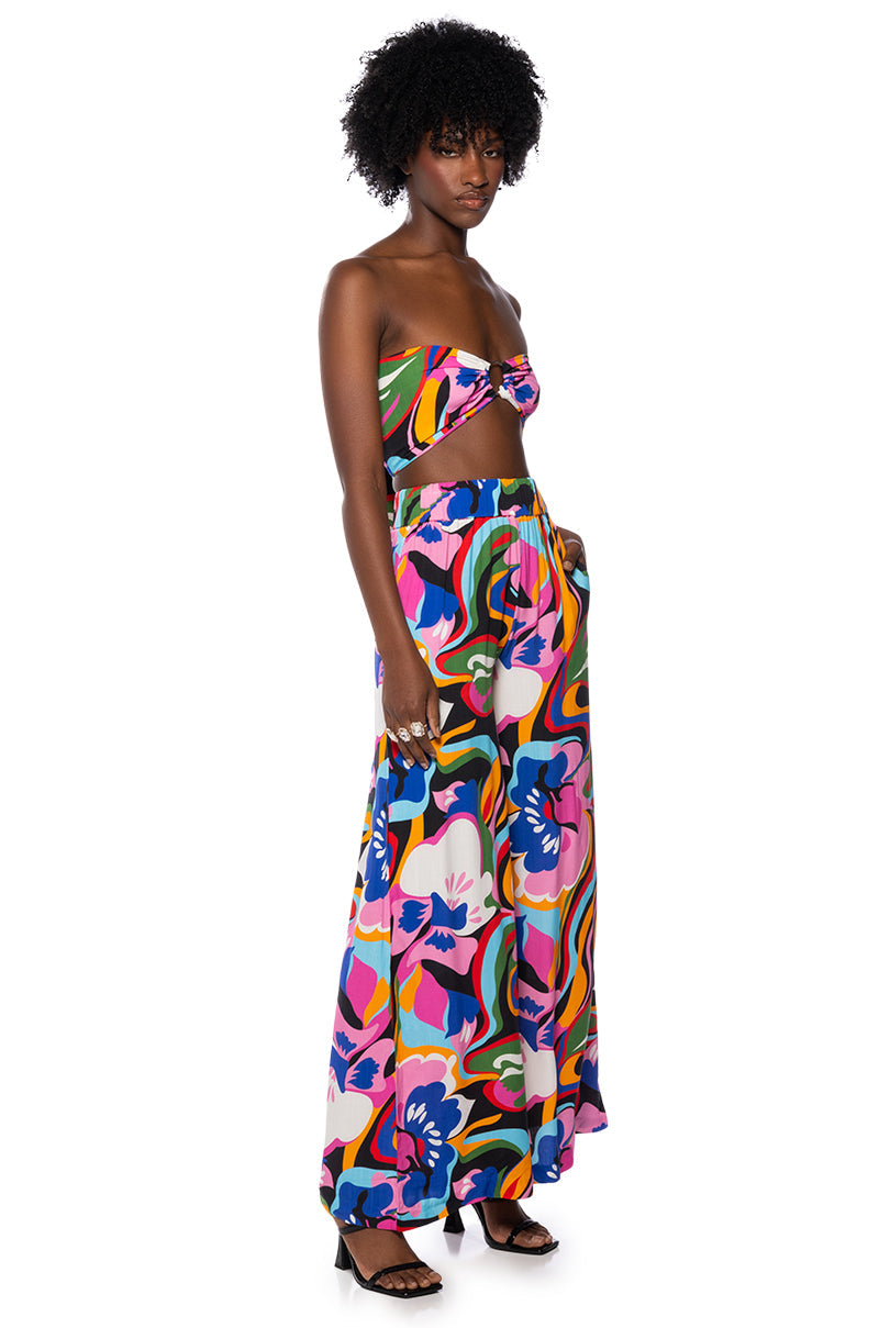 VACAY MODE WIDE LEG PANTS