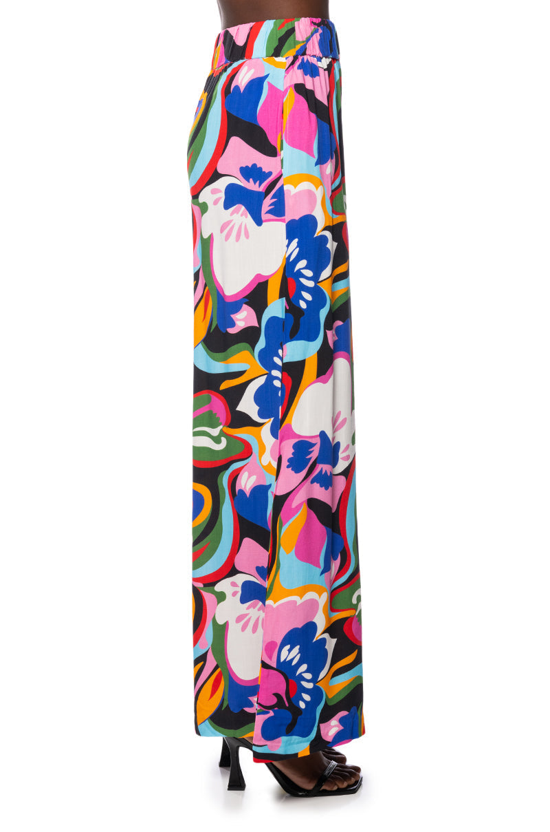 VACAY MODE WIDE LEG PANTS
