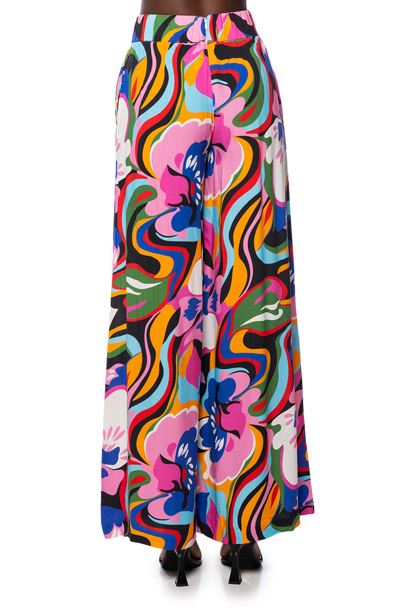 VACAY MODE WIDE LEG PANTS