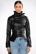 WALK THIS WAY PU MOTO JACKET