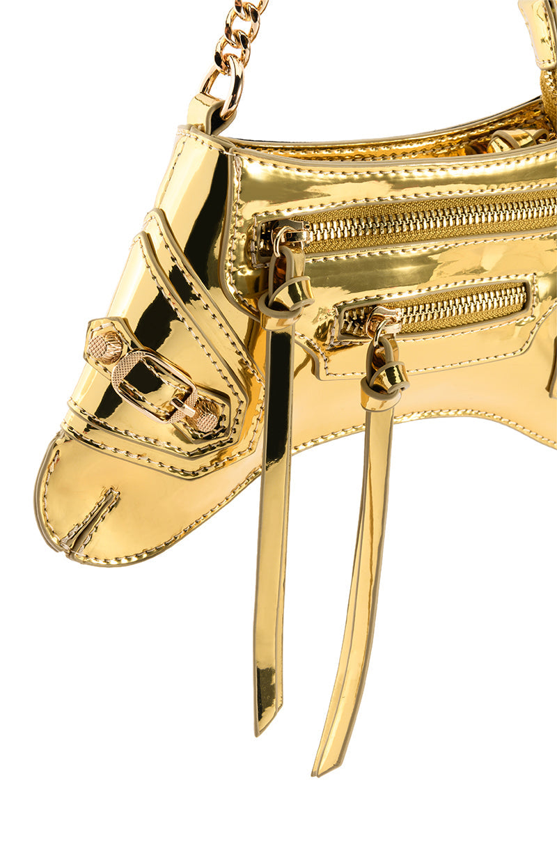 TWEETY GOLD FUTURISTIC PURSE