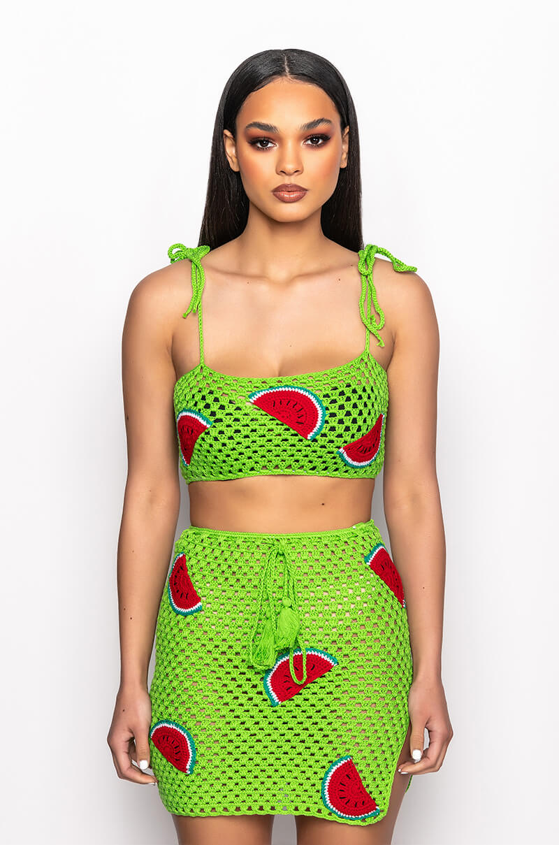 WATERMELON SUGA KNIT BRALETTE