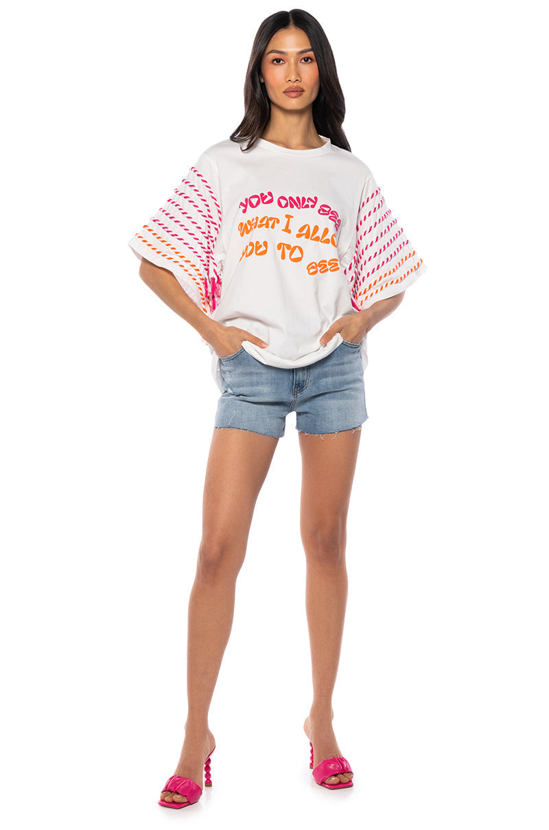 OVERSIZED GRAPHIC PRINT TSHIRT