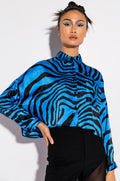 WHAT YOU WANT SATIN BUTTON UP