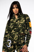 WHATEVER CAMO BOMBER JACKET