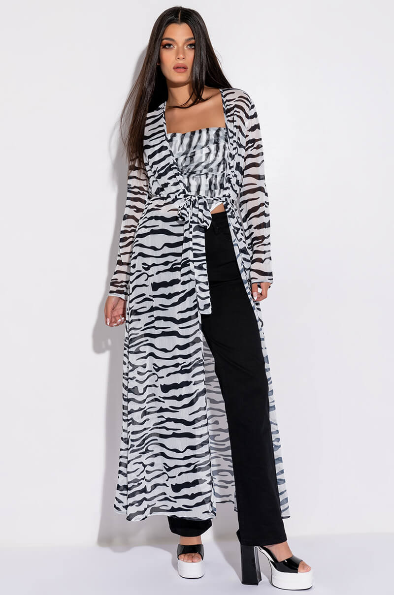 WILD THANG CHIFFON DUSTER