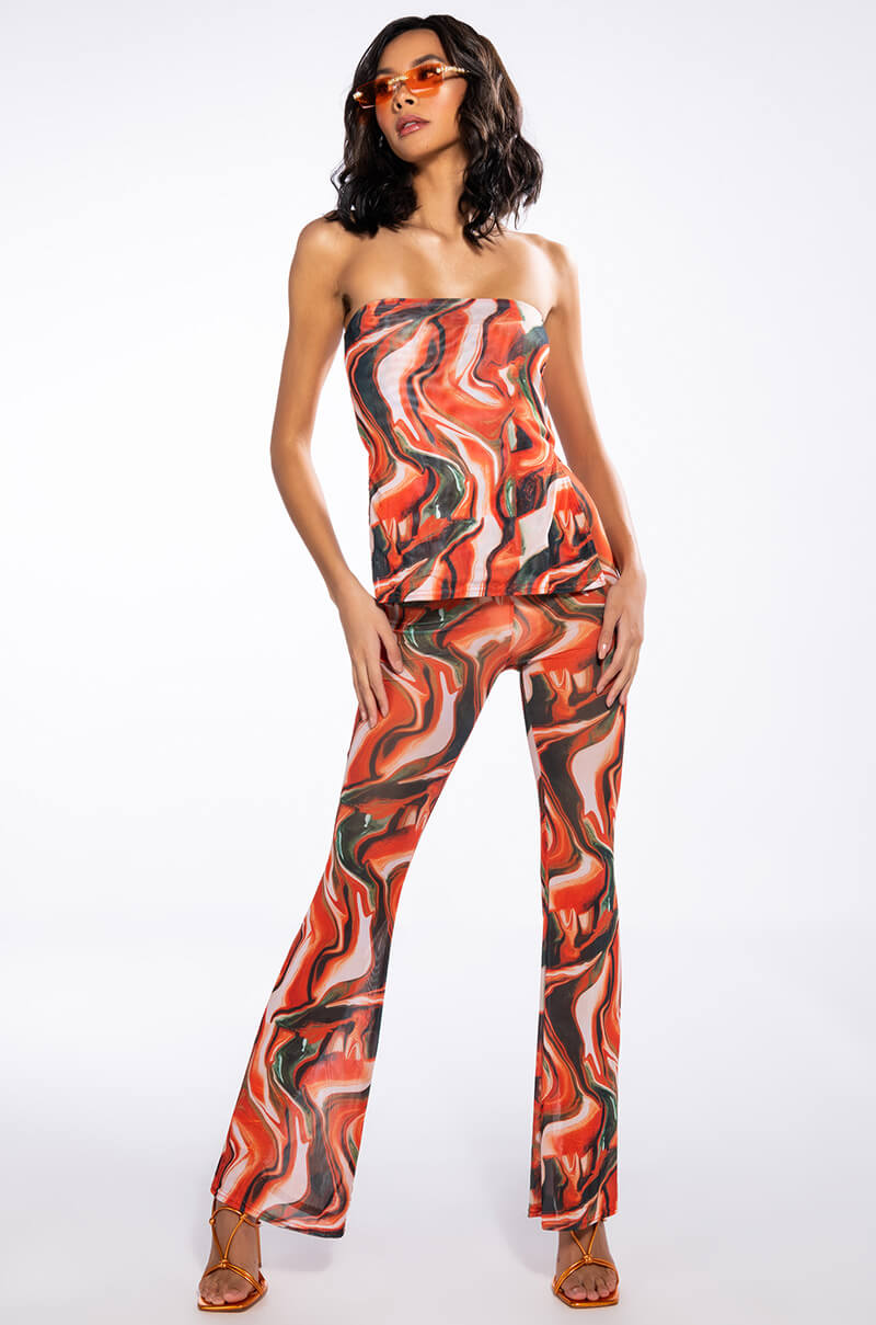 WILD WILD WEST MESH STRAIGHT LEG PANT