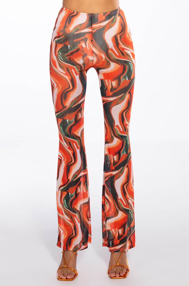 WILD WILD WEST MESH STRAIGHT LEG PANT